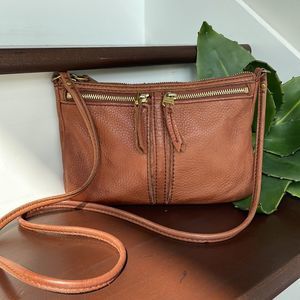 Fossil Genuine Leather crossbody handbag shoulder purse